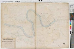 Lippe: Karte der Ufer und des Inundations-Gebietes des Lippe-Flusses von Neuhaus bis Wesel in III Sectionen. Section III: Regierungs-Bezirk Münster in 22 Blättern (9. Blatt)