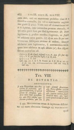 Tit. VIII. De Divortio