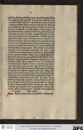 Sequitur nunc que cum audisset turbata est [queritur ergo quare fuerit turbata beatissima virgo...]