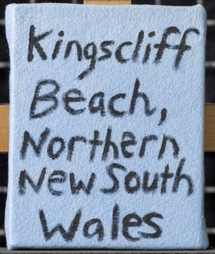 Kingscliff Beach, Northern New South Wales — Tafel mit Titel: Kingscliff Beach, Northern New South Wales