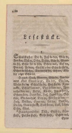 Lesestücke