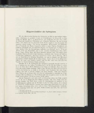 Eingeweidebilder als Opfergaben.