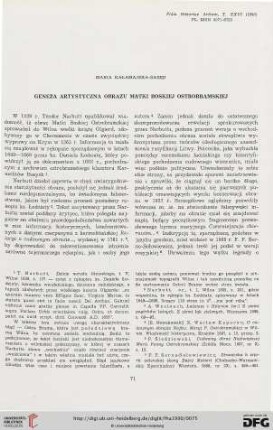 26: Geneza artystyczna obrazu Matki Boskiej Ostrobramskiej