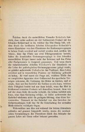 Ueber Thrombose der Retinalvenen