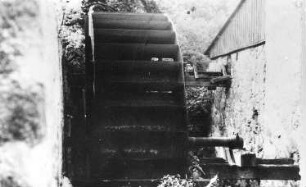 Radeberg. Mittelmühle, Wasserrad (aus: Bildersammlung Hubertus Boden, Klipphausen)