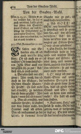 Von der Gnaden-Wahl.