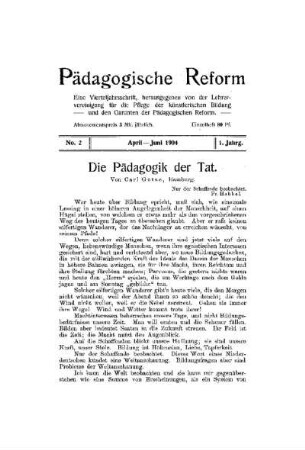 Die Pädagogik der Tat