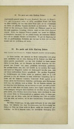 92. Die zweite und dritte Theilung Polens
