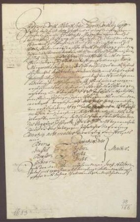 Vergleich zwischen der markgräflich-badischen Landesherrschaft und dem Kloster Lichtenthal über den Bestand des Fruchtzehnten zu Riepur [Rüppurr]
