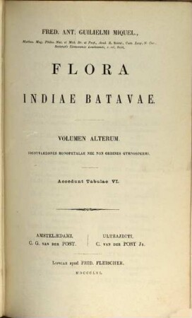 Flora van Nederlandsch Indië. 2,1
