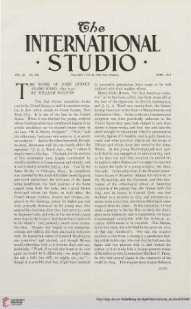 40.1910 = Nr. 160: The work of John Quincy Adams Ward, 1830-1910