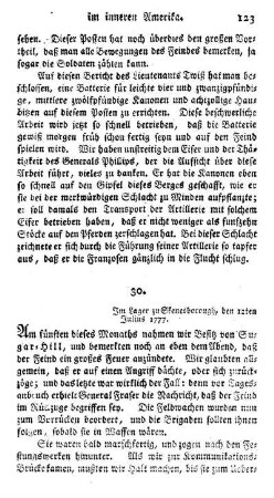 Im Lager zu Skenesborough, den 12ten Jul. 1777