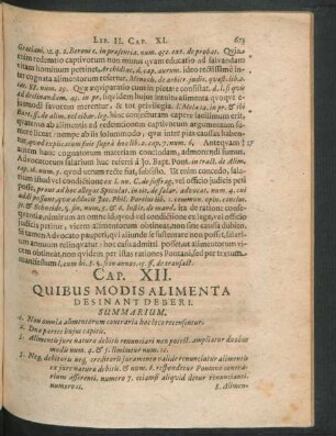 Cap. XII. Quibus Modis Alimenta Desinant Deberi.