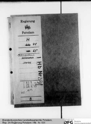 Unterhaltung des Behördenhauses in Jüterbog