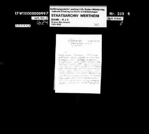 Klage gegen die verwitwete Boxberger Amts-Kellerin Michael