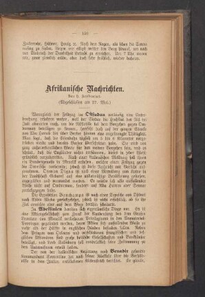 Afrikanische Nachrichten