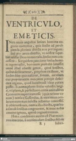 [Tractatus] De Ventriculo Et Emeticis