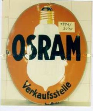 Werbeschild "Osram"