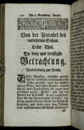 Die drey und dreissigste Betrachtung. - Die vier und dreissigste Betrachtung.