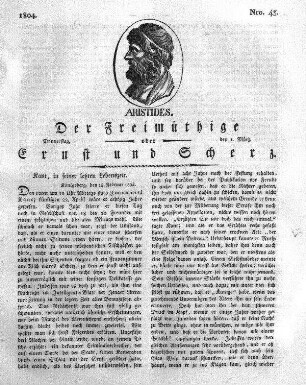 Nro. 43., Donnerstag den 1. März