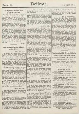 1918: Hessische Lazarett-Zeitung