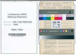 Entnazifizierung Peter Maas , geb. 30.04.1889 (Wachmann)