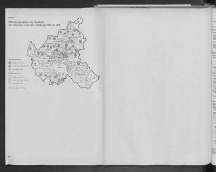 Karte 2: Wanderungssalden der Stadtteile aus Umzügen innerhalb Hamburgs 1961 bis 1975