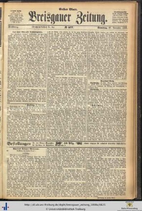 27.11.1898 (Erstes Blatt)