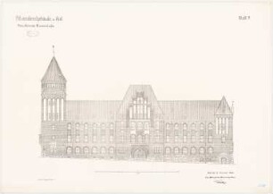 Polizeidienstgebäude, Kiel: Ansicht 1:100
