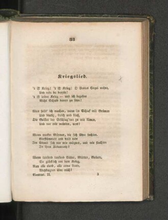 Kriegslied.
