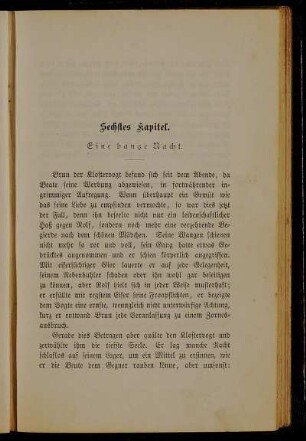 6. Kapitel: Eine bange Nacht