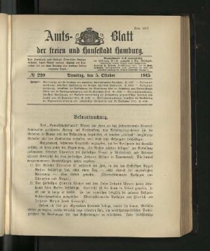 No. 220, 5. Oktober 1915
