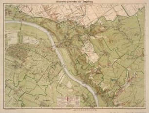 Stadtplan von Blasewitz-Loschwitz und Umgebung, 1:10 000, um 1897 : Blasewitz-Loschwitz und Umgebung : Weisser Hirsch, Bühlau, Rochwitz, Wachwitz, Pappritz, Gönnsdorf, Helfenberg, Rockau, Niederpoyritz, Laubegast, Tolkewitz, Seidnitz, Gruna und Vorstadt Striesen. - 1:10 000. - Blasewitz : Schuberth , [ca. 1897]. - 1 Kt. : mehrfarb. ; 69 x 51 cm, gefaltet + Strassenverz. (1 Bl.)