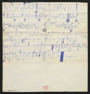 [Dirigierzettel zur Symphonie "Mathis der Maler" von Paul Hindemith]