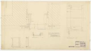 Wohnhaus Mildenberger, Hochberg: Bodenraumtür: Ansichten, Schnitte 1:10, Details 1:1