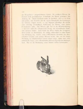 Ein Hase. Aquarellmalerei in der Albertina zu Wien.
