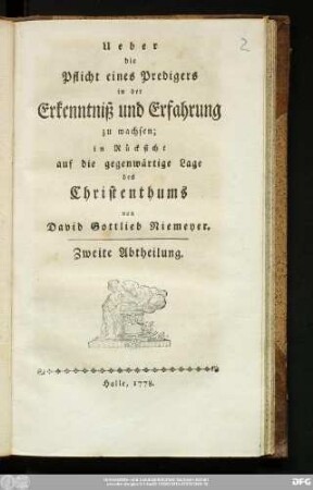 Zweite Abtheilung.