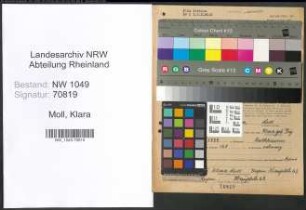 Entnazifizierung Klara Moll , geb. 21.12.1882 (Gastwirtin)