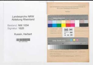 Entnazifizierung Herbert Kussin , geb. 14.04.1911 (Oberleutnant)