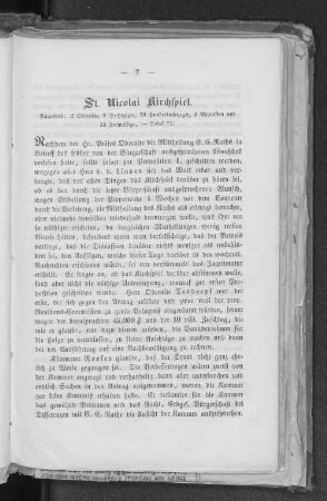 St. Nicolai Kirchspiel.