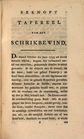 Beknopt tafereel van het schrikbewind