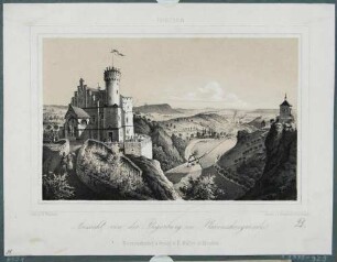 Blick in den Plauenschen Grund mit der Begerburg und der Eisenbahn