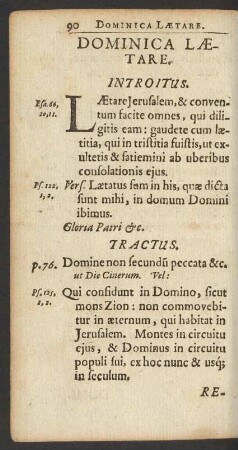 Dominica Laetare.