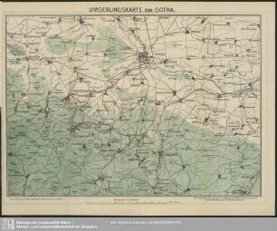 [14.] Umgebungskarte von Gotha