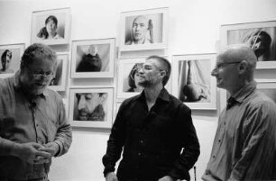 Brecht-Haus : Im Brecht-Haus: Richard Pietrass, Apti Bisultanov, Ekkehard Maass; Bild: Alain Riviere