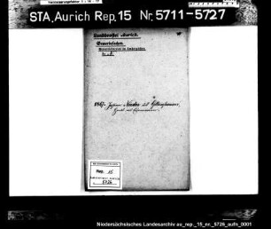 Hausierkonzessionen und -gesuche: Johann Nieder aus Gellinghausen, Eisenwarenhandel