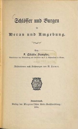 Schlösser und Burgen in Meran und Umgebung