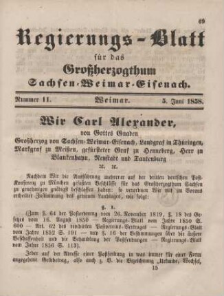 Nr. 11 : 5. Juni 1858
