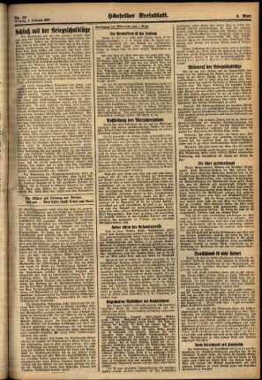 Zweite Ausgabe vom Montag, den 01. Februar 1937.
