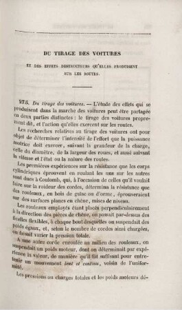 Du tirage des voitures.
